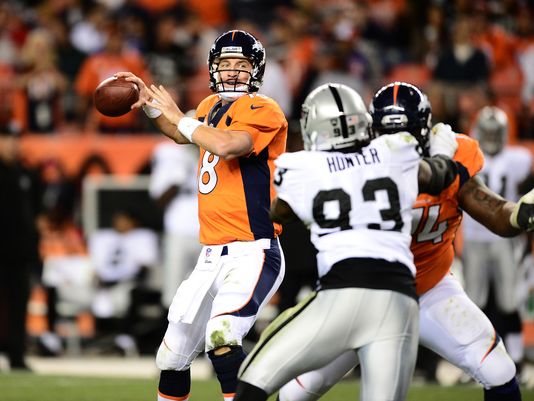 Oakland Raiders: Peyton Manning, Denver Broncos headed upward