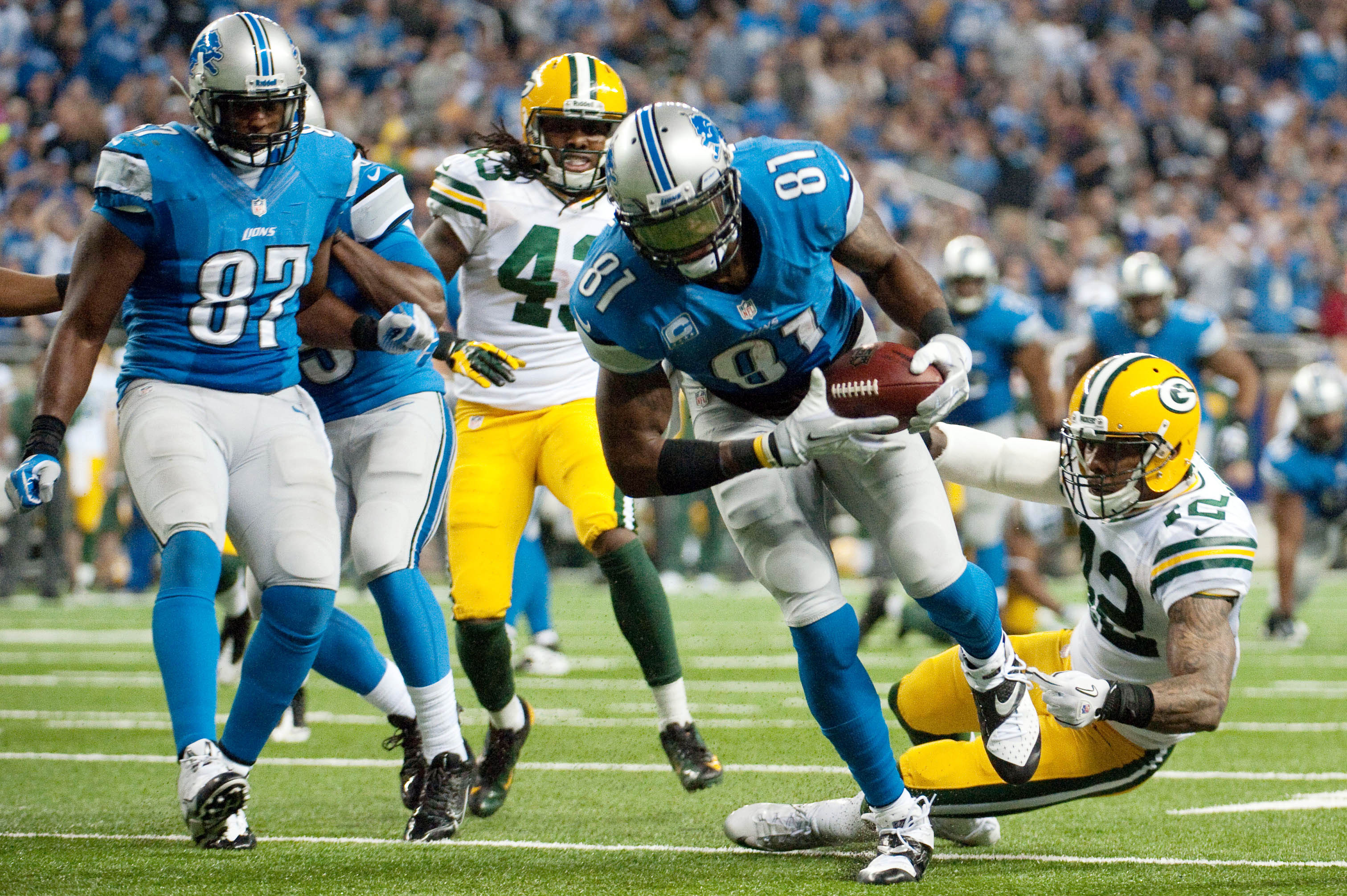 Lions pounce on Packers, end Thanksgiving losing skid
