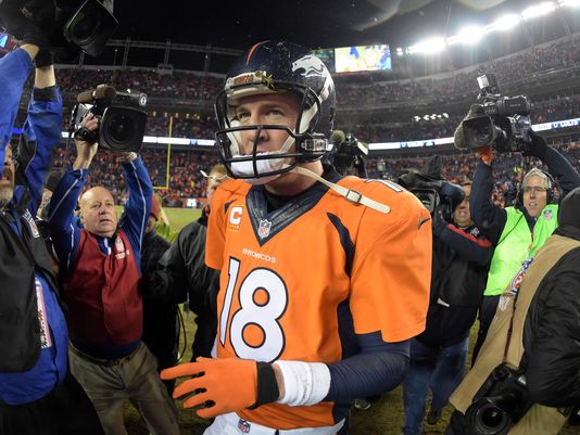 Sep 13, 2015; Denver, CO, USA; Denver Broncos quarterback Peyton