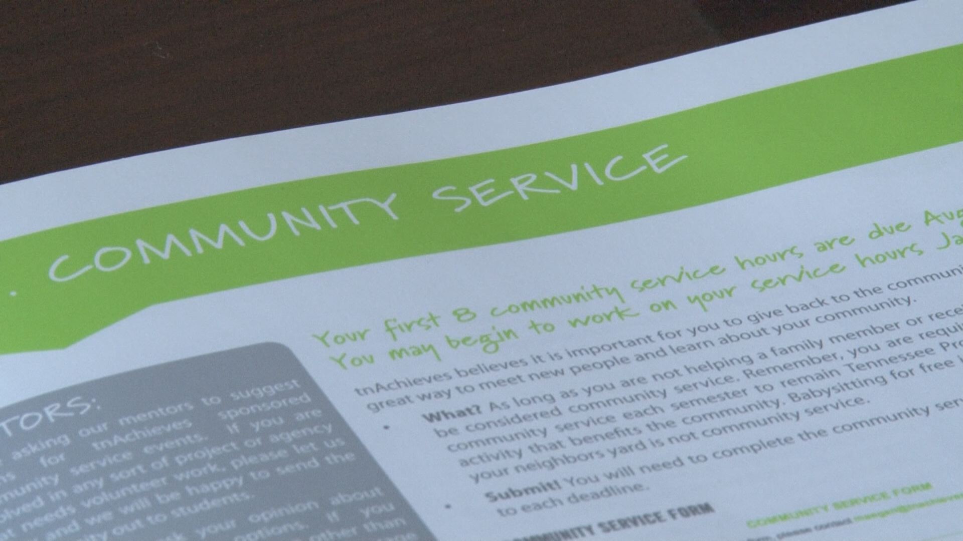 TN Promise students struggle to turn in hours