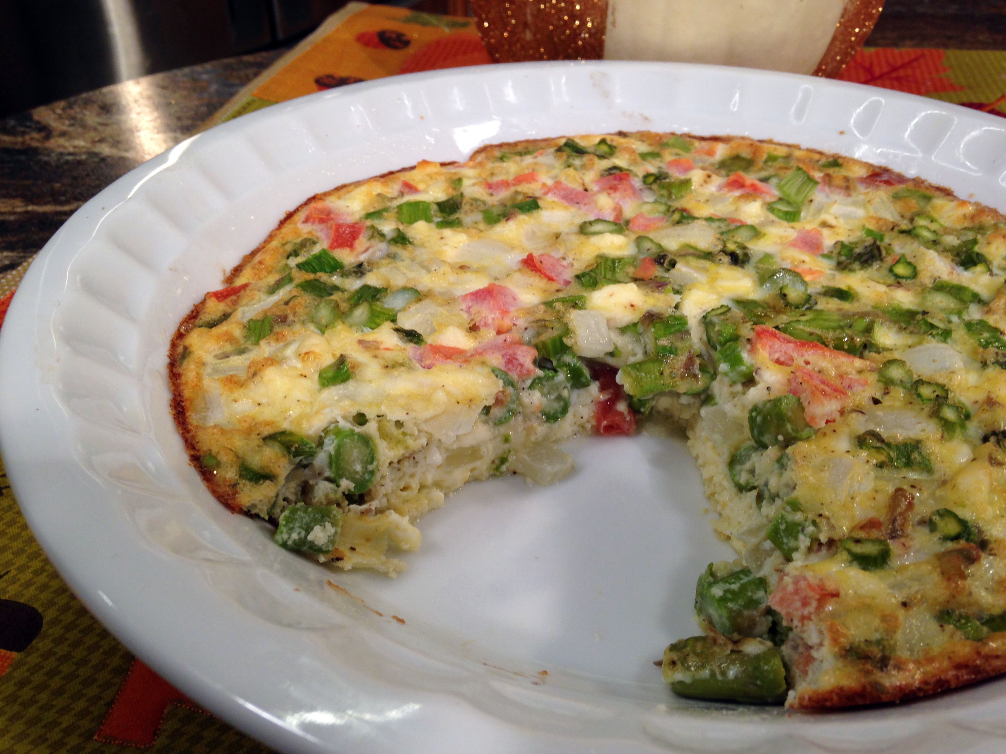 Crustless Asparagus Quiche
