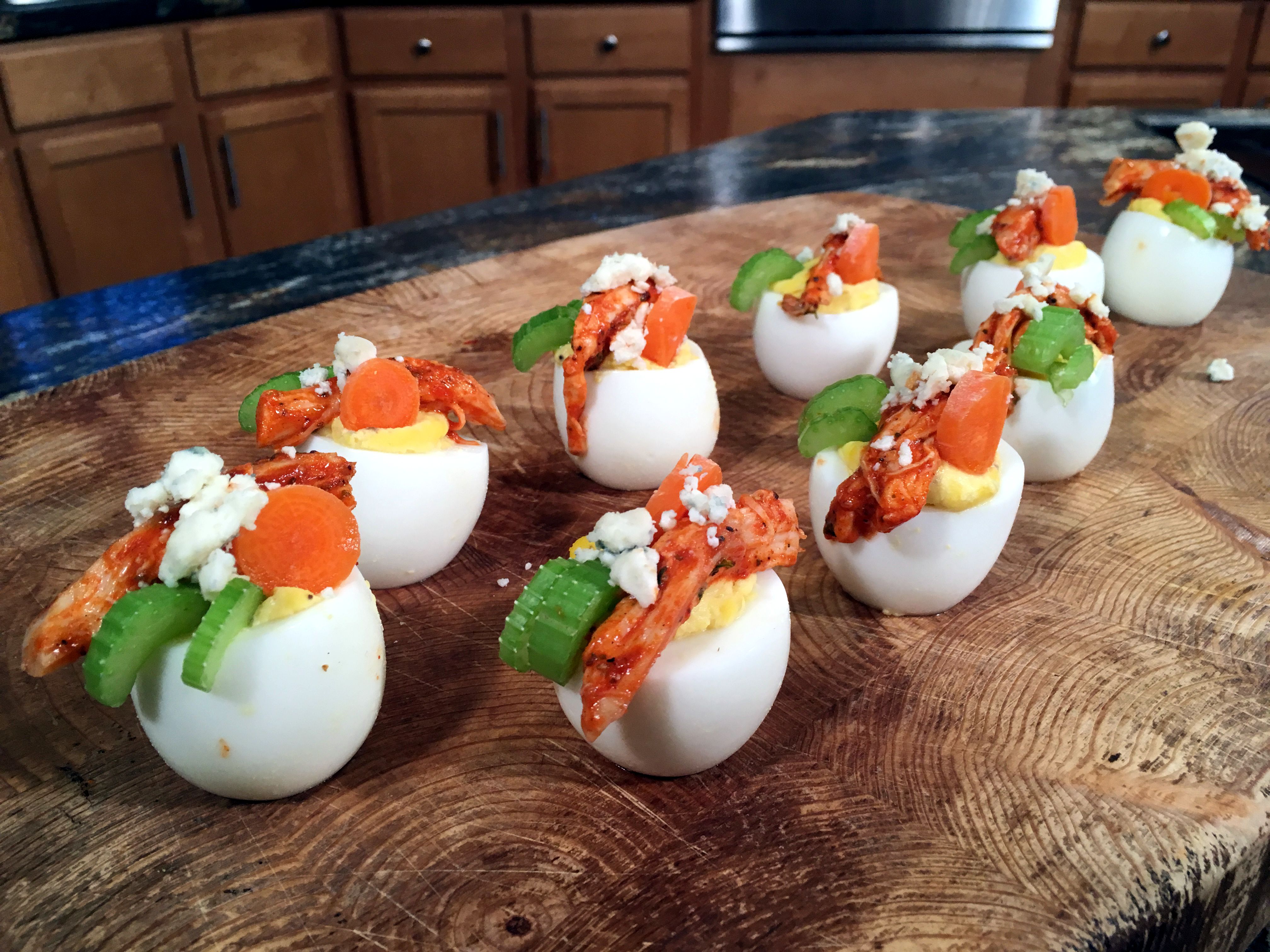 Buffalo Deviled Eggs