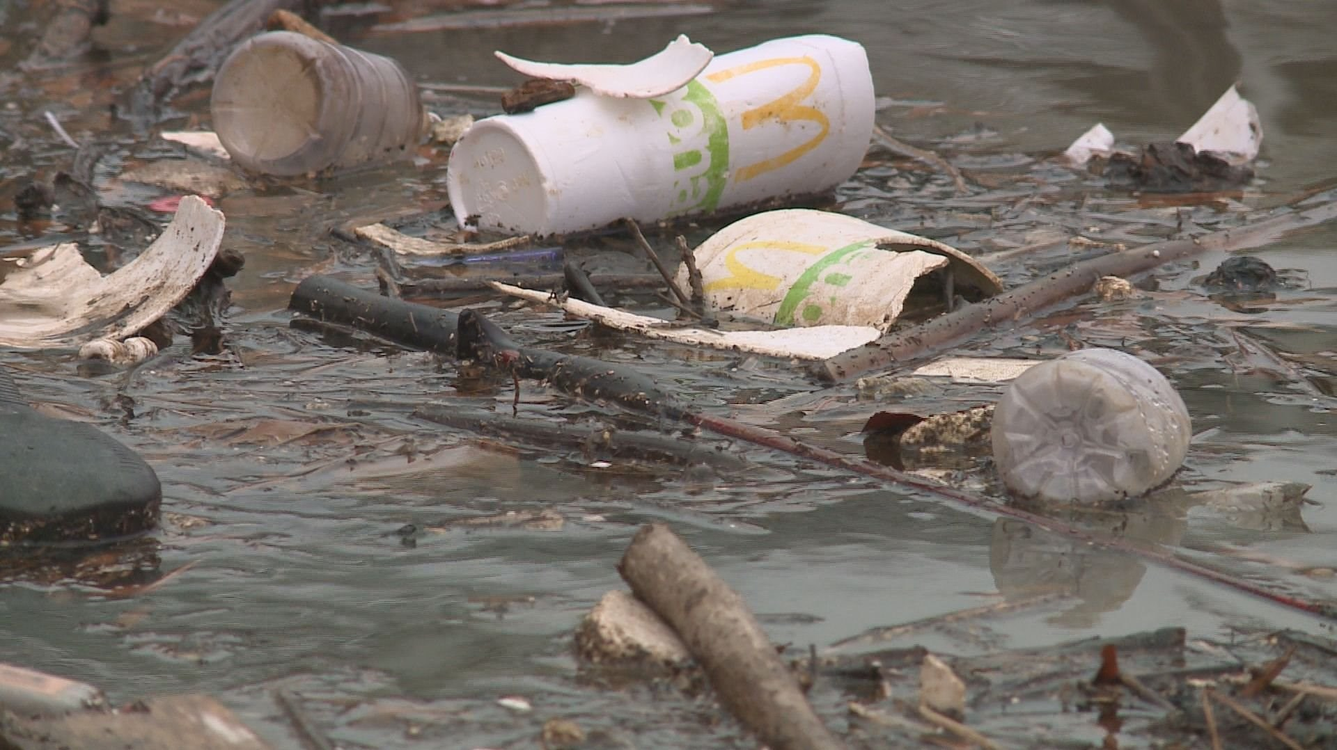 More trash, litter spotted in waterways after heavy rains