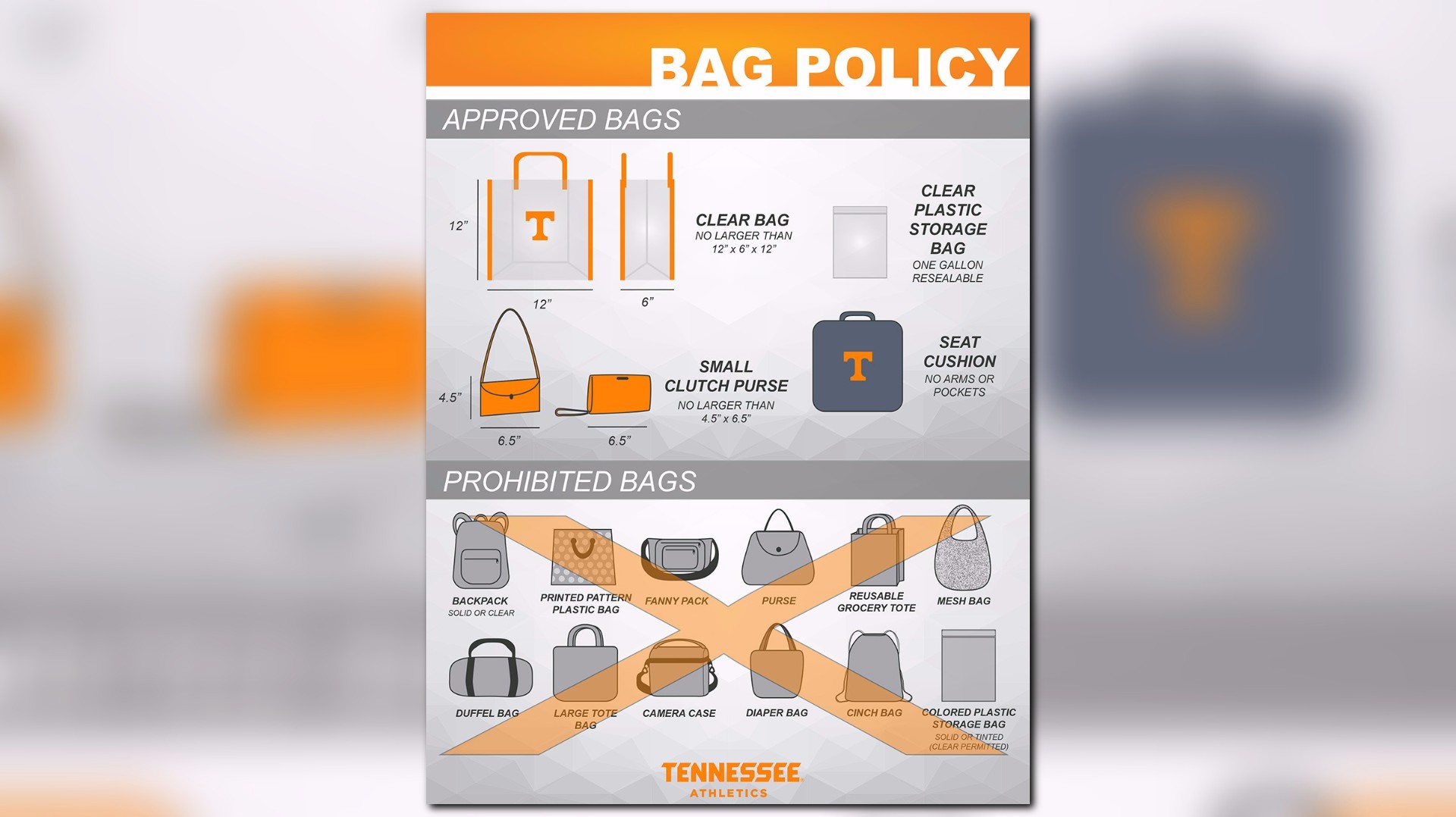UT implementing new clear bag policy at games | cbs8.com